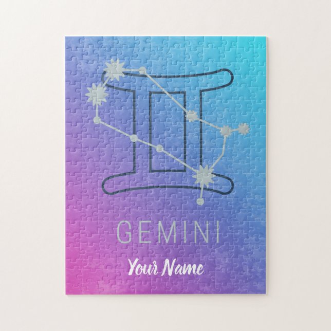Gemini Zodiac Star Zeichenfarben Horoskop (Vertikal)