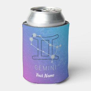 Gemini Zodiac Star Zeichenfarben Horoskop Dosenkühler