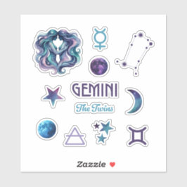 Gemini Zodiac Sticker Collection