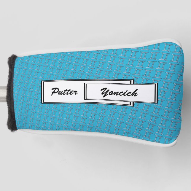 Gemini Zodiac Symbol Element von Kenneth Yoncich Golf Headcover (Vorderseite)