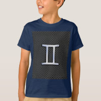Gemini Zodiac Symbol Holzkohle Faserverbund