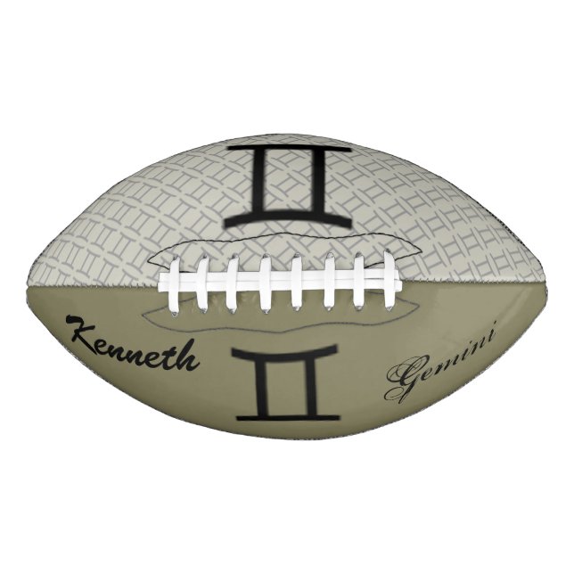 Gemini Zodiac Symbol Standard von Kenneth Yoncich Football (Vorderseite)