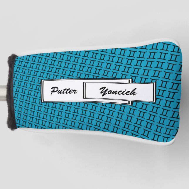 Gemini Zodiac Symbol Standard von Kenneth Yoncich Golf Headcover (Vorderseite)
