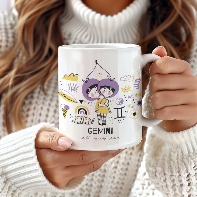 Gemini Zodiac Tasse, Niedlich Gemini Starsign Horo Kaffeetasse (Von Creator hochgeladen)