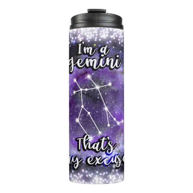 Gemini Zodiac Thermal Tumbler Thermosbecher (Vorderseite)