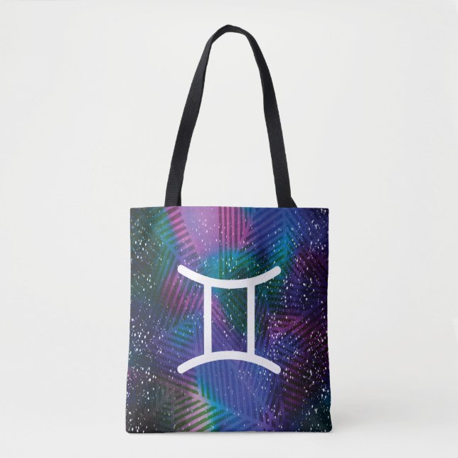 Gemini Zodiac Tote Bag Tasche (Vorderseite)