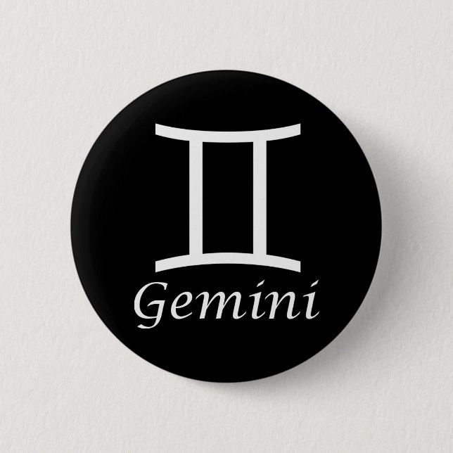 "Gemini" Zodiac-Zeichen Button (Vorderseite)