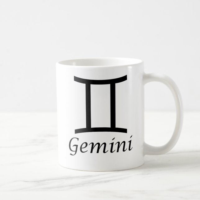 "Gemini" Zodiac-Zeichen Kaffeetasse (Rechts)