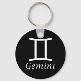 "Gemini" Zodiac-Zeichen Schlüsselanhänger