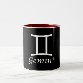 "Gemini" Zodiac-Zeichen Zweifarbige Tasse