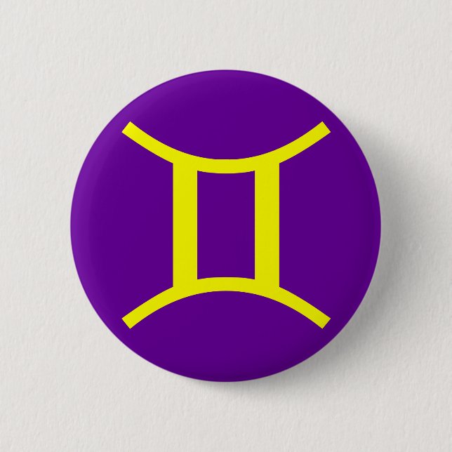 GEMINI, ZODIACAL SIGN BUTTON (Vorderseite)
