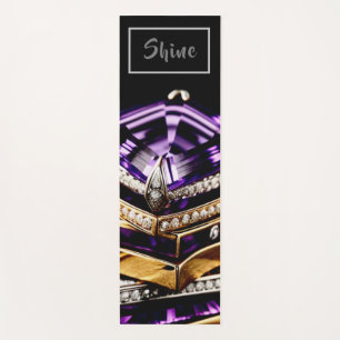 Gemische schneiden Amethyst- Yoga Mat Yogamatte