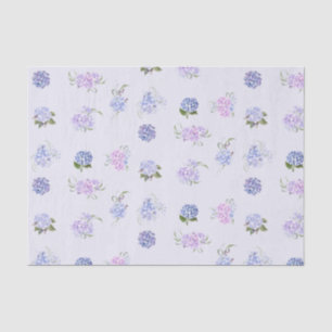 Gemischte Aquarellfarbe Rosa und Lila Hydrangea-Bl Seidenpapier