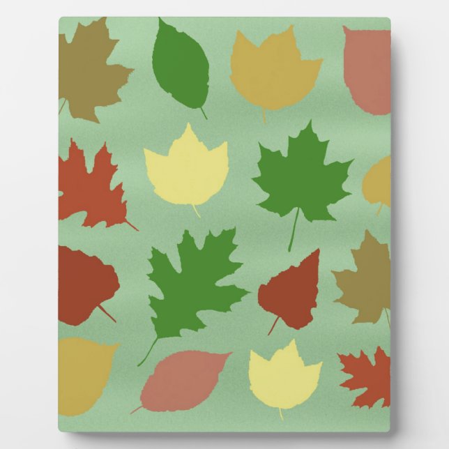 Gemischte Blätter Fotoplatte (Vorderseite)