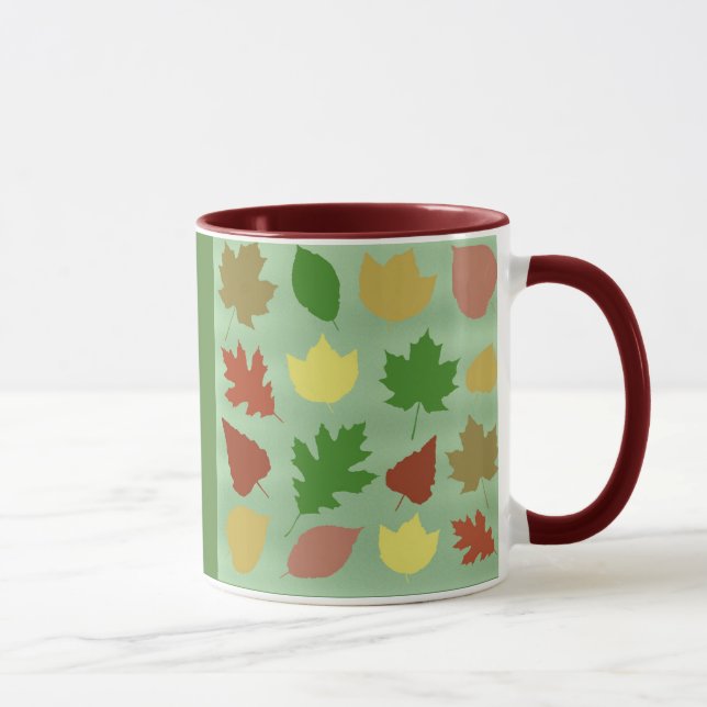 Gemischte Blätter Tasse (Rechts)