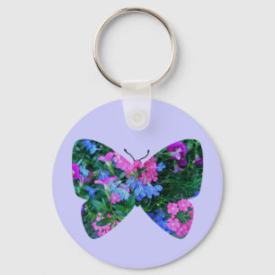 Gemischte Blume Schmetterling-Schlüsselanhänger Schlüsselanhänger