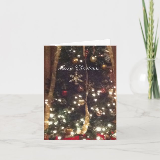 Gemischte Familien-Weihnachtskarte Feiertagskarte (Vorderseite)