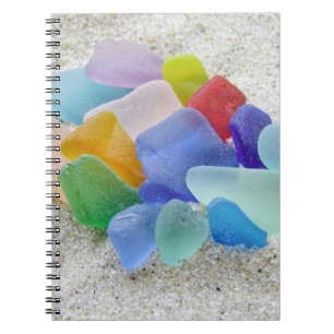 Gemischte Farben Meerglas - Notebook Notizblock