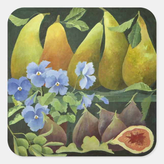 Gemischte Früchte 2013 Quadratischer Aufkleber (Vorderseite)