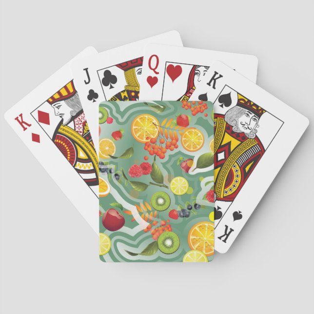Gemischte Früchte 7 Spielkarten (Rückseite)