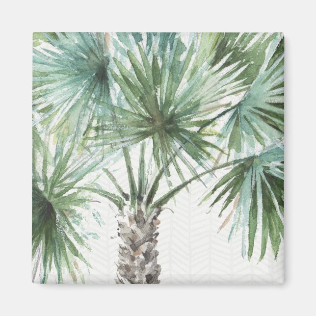 Gemischte Grüntöne I Tropenpalmen Magnet (Vorne)