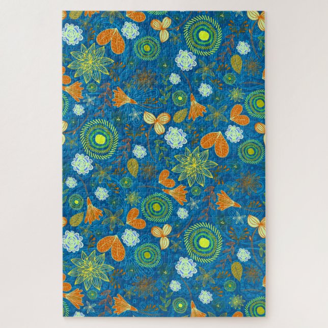 Gemischte Paisley-Blumen-Muster (Vertikal)