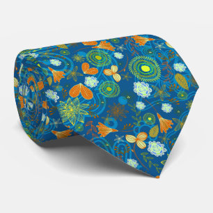 Gemischte Paisley-Blumen-Muster Krawatte