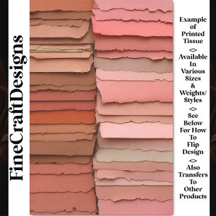Gemischte Palette aus Rosa und Terrakotta BP7B Dec Seidenpapier