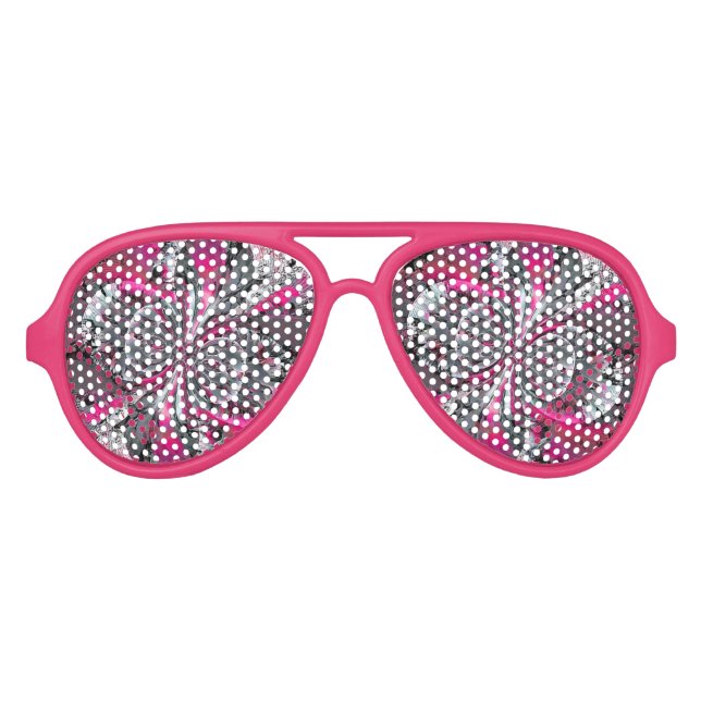 Gemischte Signale Aviator-Sonnenbrille Partybrille (Vorderseite)