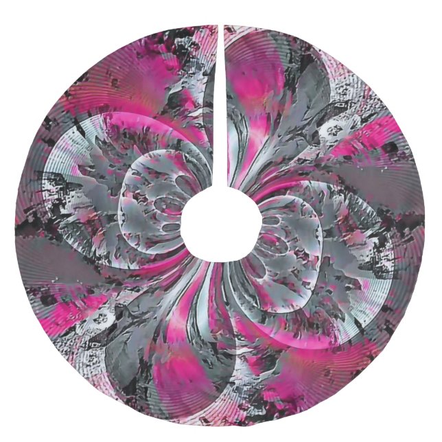 Gemischte Signale Polyester Weihnachtsbaumdecke (Vorderseite)