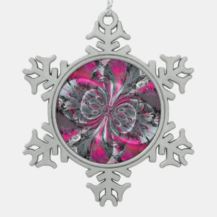 Gemischte Signale Schneeflocken Zinn-Ornament