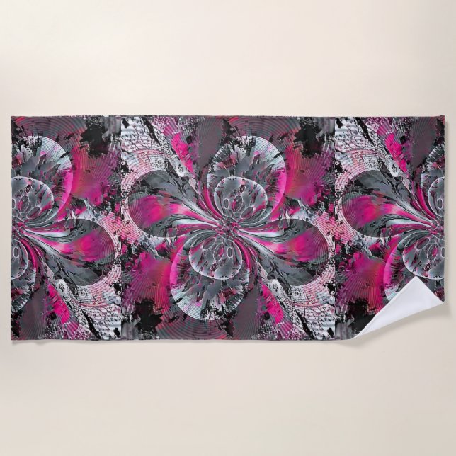 Gemischte Signale Strandtuch (Vorderseite)