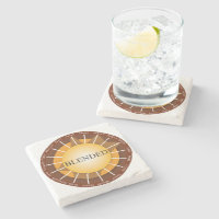 Gemischter Malz-irischer Whisky-Marmor-Untersetzer