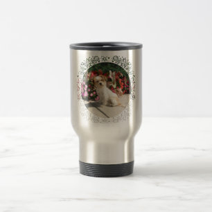 Gemischter Terrier-Rasse-Rettungshund Reisebecher