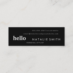 Gemischter Text Mini Visitenkarte