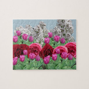 Gemischtes Blumen-Garten-Puzzle