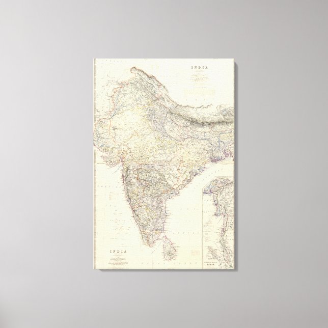 Gemischtes Indien Leinwanddruck (Vorderseite)