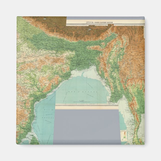 Gemischtes Indien Magnet (Vorne)