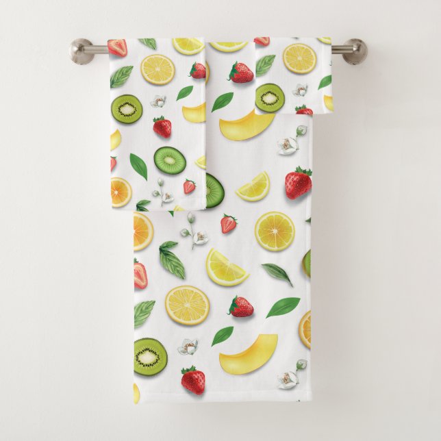 Gemischtes Obst 4 Badhandtuch Set (Insitu)