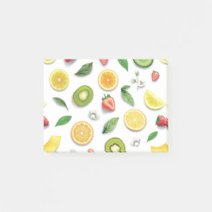 Gemischtes Obst 4 Post-it Klebezettel
