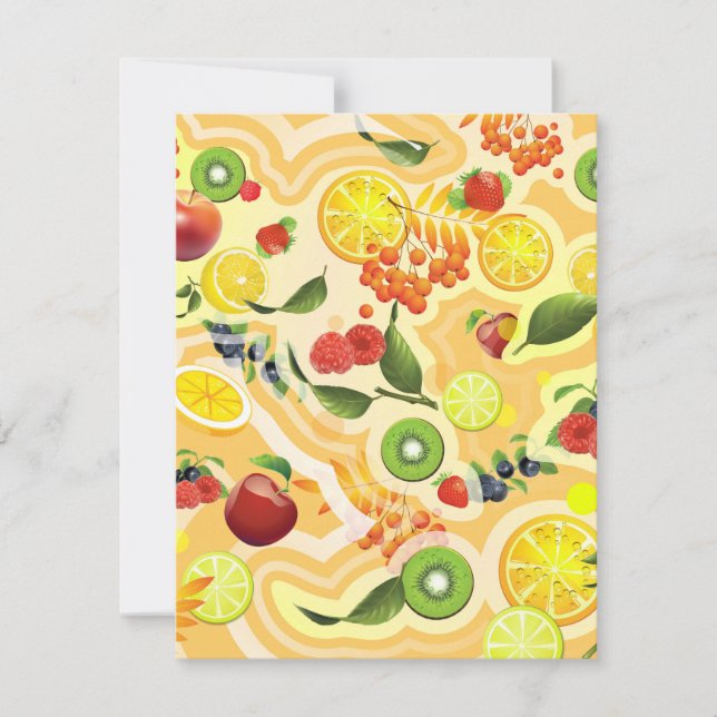 Gemischtes Obst 6 Mitteilungskarte (Vorderseite)