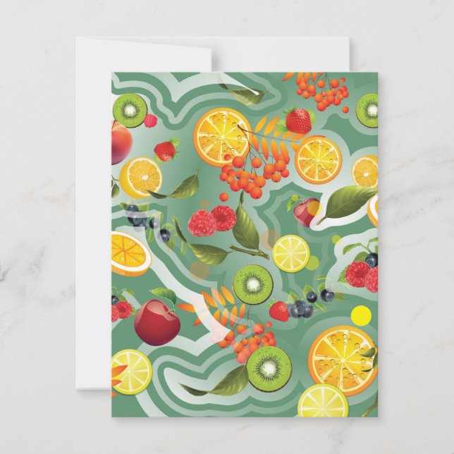Gemischtes Obst 7 Mitteilungskarte (Vorderseite)