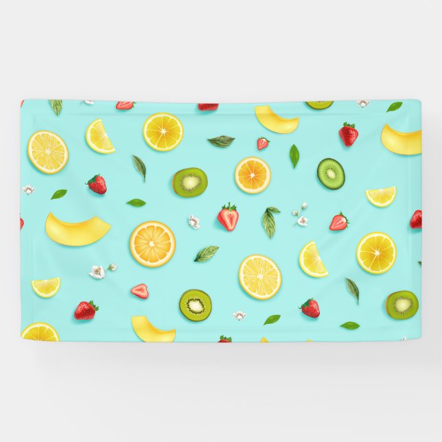 Gemischtes Obst Banner (Horizontal)