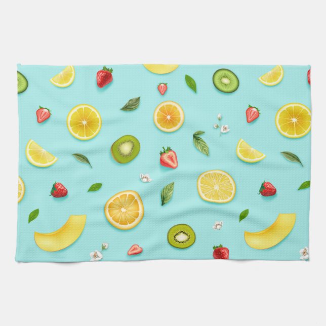 Gemischtes Obst Geschirrtuch (Horizontal)