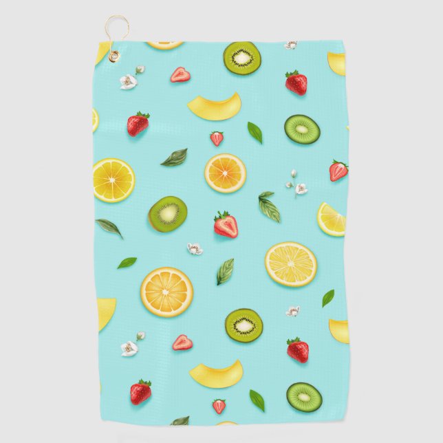 Gemischtes Obst Golfhandtuch (Vorderseite)