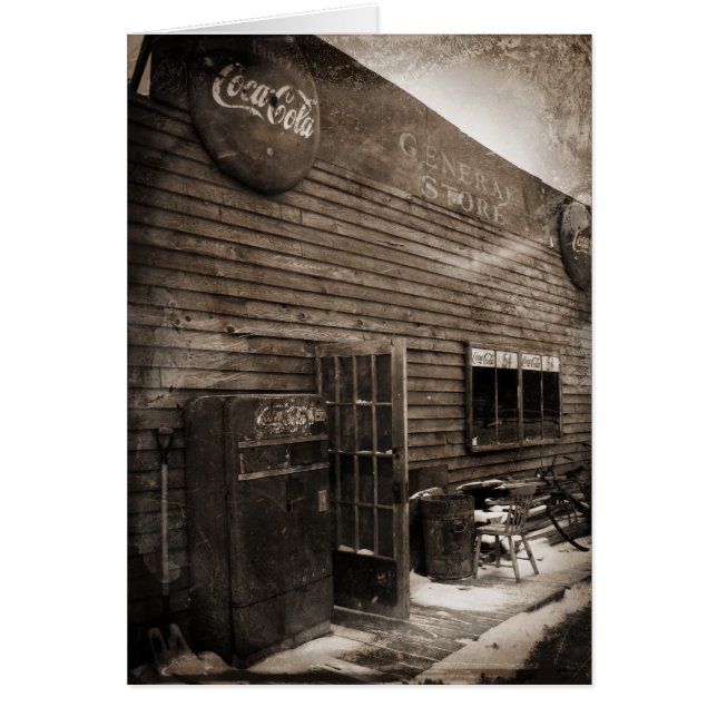 Gemischtwarenladen Tintype Art gealterte (Vorne)