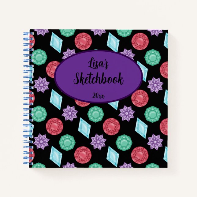 Gems and Jewels Sketchbook  Notizbuch (Vorderseite)
