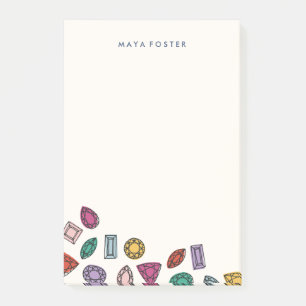 Gems (groß) - Saphir Post-it Klebezettel