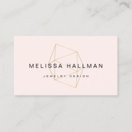 Gemsteinrosa, modern geometrisch visitenkarte