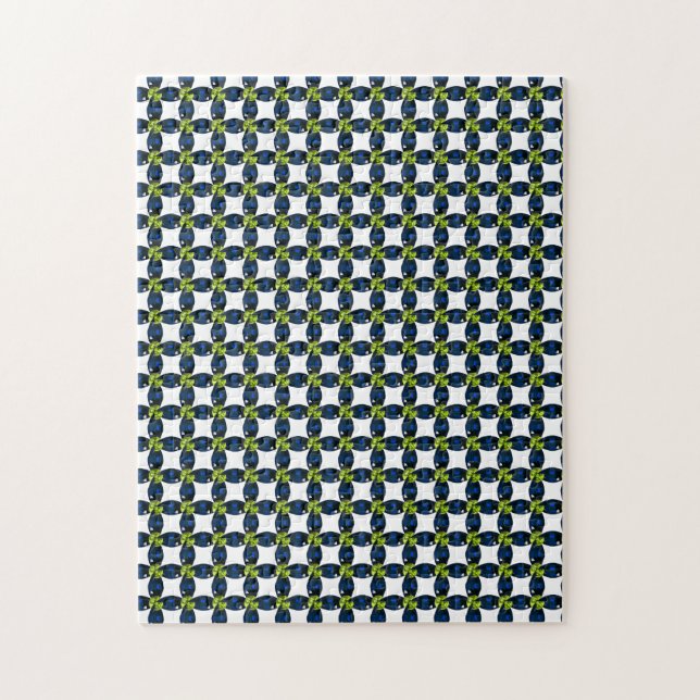 Gemstone Art, Blau und Gelb (Vertikal)